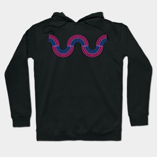 Bisexual Neon Light Rainbow 1 Hoodie